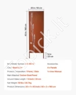 Metalinė lauko privatumo sienelė 50 x 160 cm – elegantiška sodo pertvara - Image 7