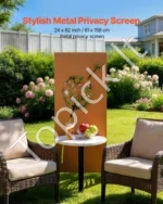 Metalinė lauko privatumo sienelė 60 x 158 cm – stilinga sodo pertvara - Image 2