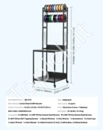 Mobilus 4 pakopų stovas-stalas 3D spausdintuvui ir gijų ritėms - Image 7
