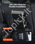 Monoblokinis automobilinis stiprintuvas, 400W RMS, 1 kanalo D klasės garso stiprintuvas su nuotoliniu valdymu - Image 5