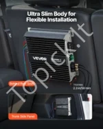 Monoblokinis automobilinis stiprintuvas, 800W RMS, 1 kanalo D klasės garso stiprintuvas su nuotoliniu valdymu - Image 5