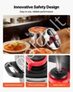 Nerūdijančio plieno greitpuodis, 7 l talpos, su garinimo grotelėmis - Image 7
