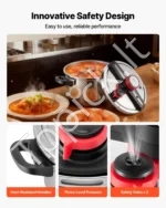 Nerūdijančio plieno greitpuodis, 9 l talpos, su garinimo grotelėmis - Image 7