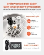 Nerūdijančio plieno koninis fermentacijos indas alui gaminti, 30 l - Image 3