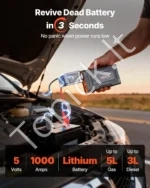 Nešiojamas automobilinis užvedimo įrenginys 1000A (12V) - Image 2