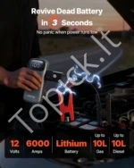 Nešiojamas automobilinis užvedimo įrenginys 6000A (12V) - Image 2