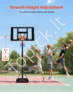 Nešiojamas krepšinio stovas, reguliuojamas aukštis 1,35–3,05 m - Image 5