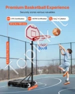 Nešiojamas krepšinio stovas, reguliuojamas aukštis 1,6–2,1 m - Image 2