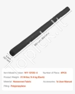 Nuosėdų filtracijos vamzdžių rinkinys (silt sock), 4 vnt., 12,7 cm x 3,05 m, drenažo ir erozijos apsaugai - Image 7