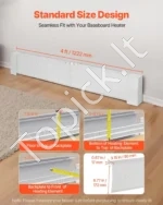 Premium klasės elektrinio grindjuostinio šildytuvo priekinis dangtis (1222 mm) - Image 2