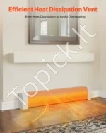 Premium klasės elektrinio grindjuostinio šildytuvo priekinis dangtis (1222 mm) - Image 4