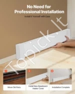 Premium klasės elektrinio grindjuostinio šildytuvo priekinis dangtis (1222 mm) - Image 5