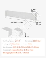 Premium klasės elektrinio grindjuostinio šildytuvo priekinis dangtis (1222 mm) - Image 7