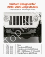 Priekabos gervės laikiklis, skirtas 2018–2023 m. Jeep Wrangler JL/JLU“ - Image 2