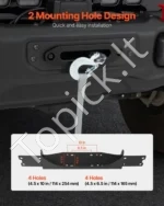 Priekabos gervės laikiklis, skirtas 2018–2023 m. Jeep Wrangler JL/JLU“ - Image 5