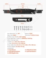 Priekabos gervės laikiklis, skirtas 2018–2023 m. Jeep Wrangler JL/JLU“ - Image 7