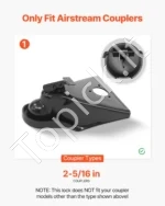 Priekabos sukabinimo spyna (tinka 58,7 mm Flanged Air Flow tipo jungtims) - Image 2