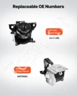 Priekinių variklio pagalvių komplektas 2 vnt. (2014–2018 m. Chevrolet Silverado 1500 5.3L V8) - Image 3