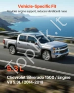 Priekinių variklio pagalvių komplektas 2 vnt. (2014–2018 m. Chevrolet Silverado 1500 5.3L V8) - Image 4
