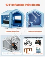 Pripučiama dažymo kamera 3 x 2,5 x 2,5 m – efektyvi ir mobili darbo stotelė su trikampiu stogu - Image 2