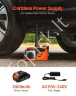 Profesionalus 5 tonų elektrinis automobilinis domkratas su nuotolinio valdymo pultu - Image 2