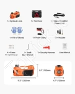 Profesionalus 5 tonų elektrinis automobilinis domkratas su priedų rinkiniu - Image 7