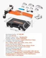 Profesionalus rankinis vamzdžių lankstymo rinkinys 6–22 mm, su priedais - Image 7
