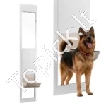 Reguliuojamo aukščio naminių gyvūnų durelės stumdomoms stiklo durims, XL dydis, 346 x 600 mm atvartas - Image 5