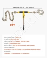 Reketiniai grandinės įtempikliai 10 mm – 13 mm (3/8" – 1/2") grandinėms, tvirtas plieninis korpusas - Image 7