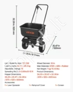 Stumiamas barstytuvas trąšoms ir sėkloms (36,3 kg talpa, 3,6 m plotis) - Image 7