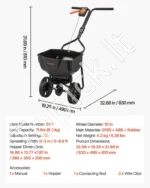 Stumiamas barstytuvas vejai ir sodui (6,8 kg talpa) - Image 7