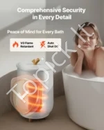 Talpus 20 l rankšluosčių šildytuvas su LED apšvietimu ir laikmačiu - Image 4