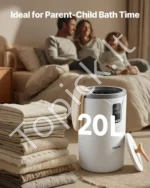 Talpus 20 l rankšluosčių šildytuvas su LED ekranu, laikmačiu ir saugos užraktu - Image 5