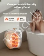 Talpus 25 l rankšluosčių šildytuvas su LED ekranu, laikmačiu ir temperatūros nustatymu - Image 4
