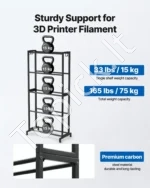Tvirtas 5 pakopų stovas 3D spausdintuvo gijų (filamentų) ritėms - Image 2