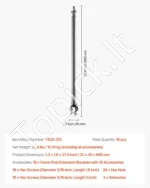 Tvoros paaukštinimo laikikliai tinklinei tvorai, 18 vnt. 695 mm - Image 7