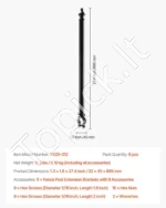 Tvoros paaukštinimo laikikliai tinklinei tvorai, 9 vnt. 695 mm - Image 6