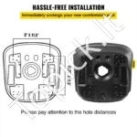 Universali traktoriaus ir technikos sėdynė (2 vnt.), 478 mm (plotis) x 587 mm (gylis) x 523 mm (aukštis) - Image 6