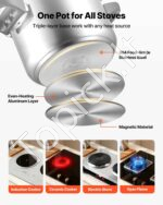 Universalus 6 litrų nerūdijančio plieno greitpuodis su garinimo funkcija - Image 6
