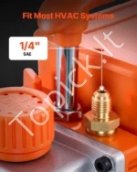 Vakuuminis siurblys oro kondicionieriams ir kolektorių manometrų rinkinys, 127 l/min (4,5 CFM) - Image 5