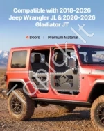 Vamzdinės durelės visureigiams (4 vnt., suderinamos su 2018–2026 m. Wrangler JL ir Gladiator JT) - Image 2
