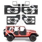 Vamzdinės durelės visureigiams (4 vnt., suderinamos su 2018–2026 m. Wrangler JL ir Gladiator JT) - Image 6