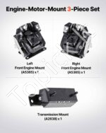 Variklio ir transmisijos pagalvių komplektas 3 vnt. (2007–2013 m. Chevrolet Silverado 1500 5.3L V8) - Image 2