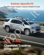 Variklio ir transmisijos pagalvių komplektas 4 vnt. (2009–2017 m. Chevrolet Traverse 3.6L V6) - Image 4