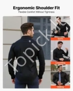 Vyriški ilgarankoviai marškiniai (dydis XL, 81 cm nugaros ilgis) - Image 3