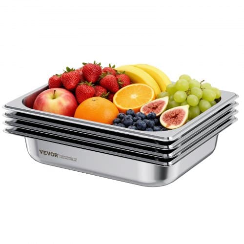 de2F12BCCPBXG4JTI2EG5001V02Fgoods_img-v22Ffood-pan-m100-1.2.jpg Profesionalūs 1/2 dydžio nerūdijančio plieno indai maistui (4 vnt., gylis 65 mm) - Image 1