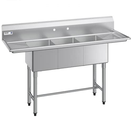 de2FBXGDLSSCMSSC0BMHZ001V02Fgoods_img-v12Fstainless-steel-sink-m100-1.2.jpg Trijų skyrių komercinė plautuvė su dviem nusausinimo stalais, 356x400x279 mm - Image 1