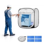 Nešiojama pop-up dažymo palapinė 72 x 72,5 x 75 cm – kompaktiškas sprendimas smulkiems objektams