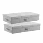 Sulankstomos daiktadėžės po lova 48L su dangčiu (2 vnt.), 805 x 405 x 155 mm
