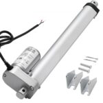12V tiesinė pavara, 250 mm eiga, 15 mm/s greitis, 1000 N keliamoji galia